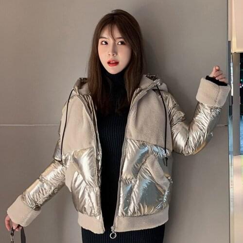 Warm Winter Zip Up Women Padded Hoodie Jacket Women Coat Casual Thick Femme Outerwear Woman Coats Winter 2019 OS194