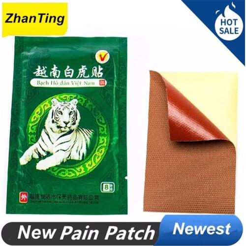 16 Pcs / 2 Bags Vietnam White Tiger Pain Relieve Plaster Patch Arthritis Cervical Balm Tiger Pain Relieve Patch Heath Care