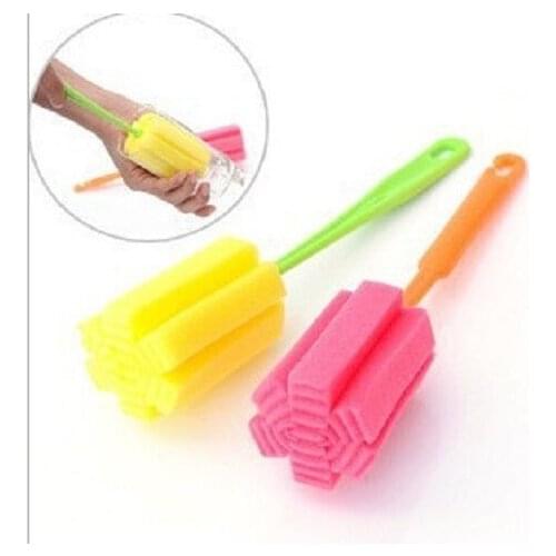 1PCS Bottle Sponge Brushes Cup Glass Milk Bottles Brush Washing Cleaning Cleaner Kitchen Tools baby Accessories