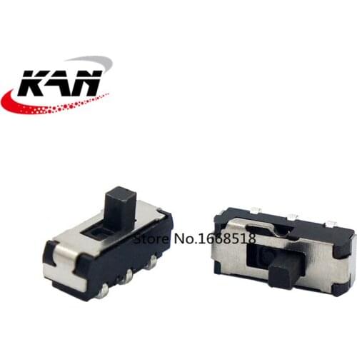 100pcs small toggle 6 pin 2 gear pin patch column free toy sliding wave switch accessories MST-22D16