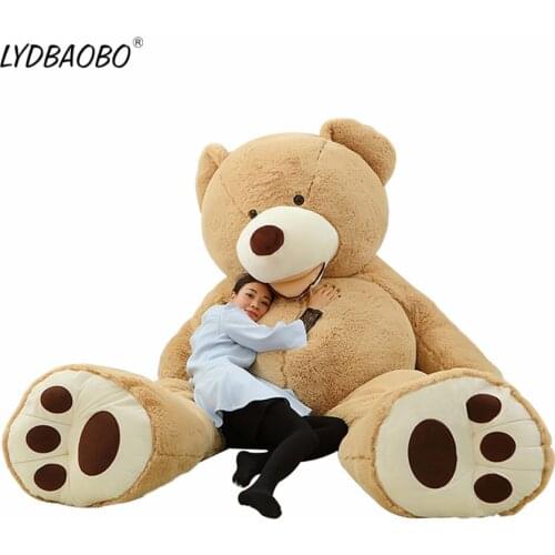 160CM Super Big America Giant Unfill Teddy Bear Skin Plush Toy Soft Teddy Bear Popular Doll Child Baby Birthday&Valentines Gift