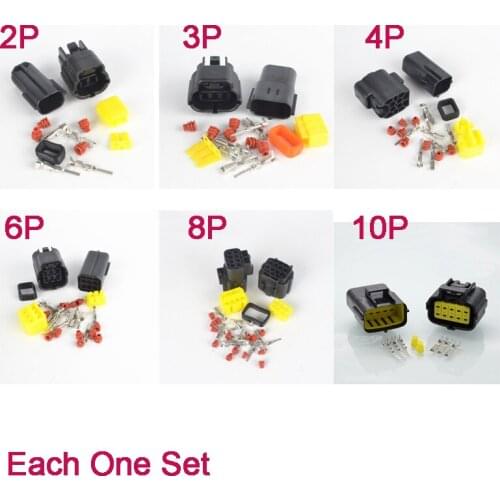 2-10P AMP Econoseal J Series Housing Connector 2.0 Series Cable Adapter Wire Connector Automotive Electrical Connector For Denso