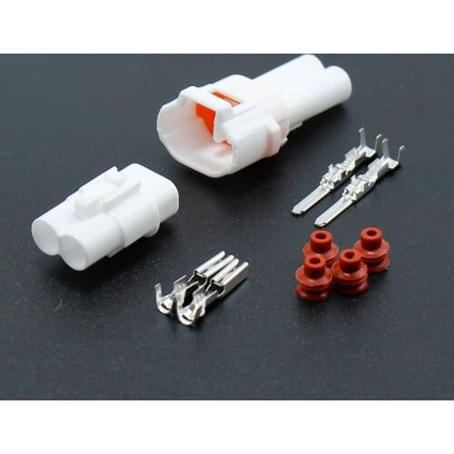 2Pin Male Female Housing Cold Pressed Terminals Water Proof Auto Connector For Car Motorcycle Boat Truck Electronic Connecting