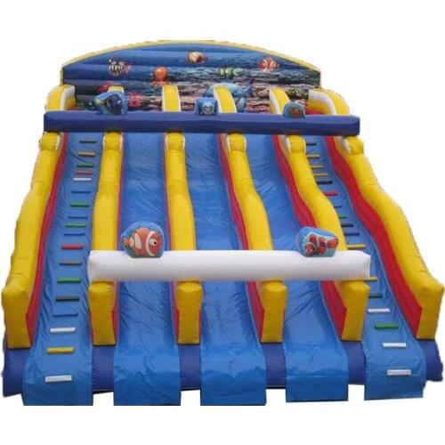 Customized large inflatable water slide for kids and adults / inflatable water slide for big pool