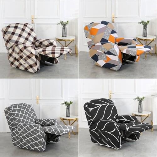 Split Style Recliner Cover Relax Armchair Covers Geometric All-inclusive Lazy Boy Chair Cover Lounge Single Couch Sofa Slipcover
