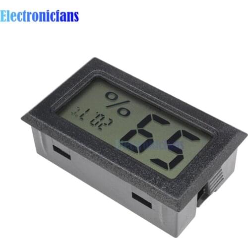 Black LCD Digital Thermometer Hygrometer Module Indoor Electronic Temperature Humidity Meter