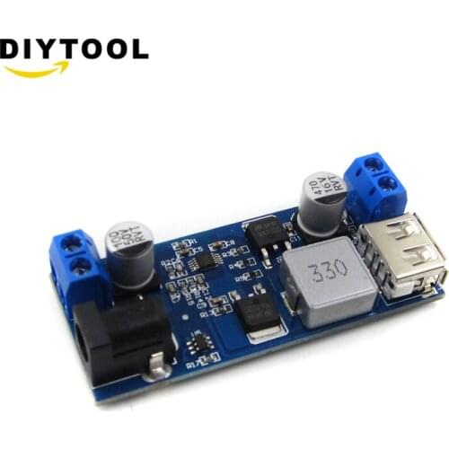 DC-DC 24V/12V To 5V 5A Step Down Power Supply Buck Converter Replace LM2596S Adjustable USB Step-down Charging Module For Phone