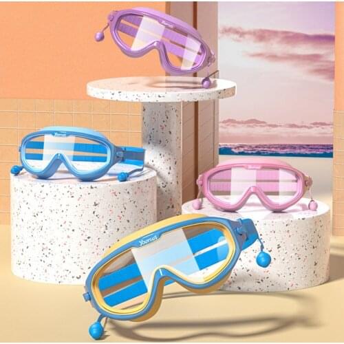 Childrens Swimming Goggles Waterproof And Anti-fog Swimming Goggles Big Frame Boys And Girls Swimming Goggles 4-15 Years