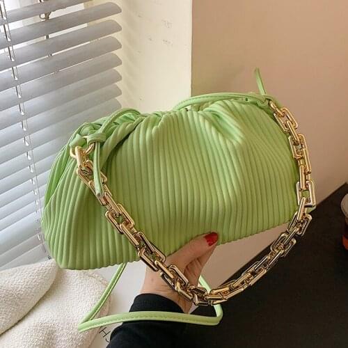 Designer Women Pu Leather Chain Handbags Small Shoulder Bags Fashion Ladies Messenger Bags High Quality Female Crossbody Bag New