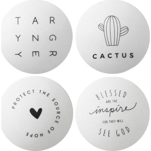 Door Stickers Mute Bumper TPR Toilet Cushion Black White Set Of 4 Environmentally Friendly Soft Thickened Protective Pad