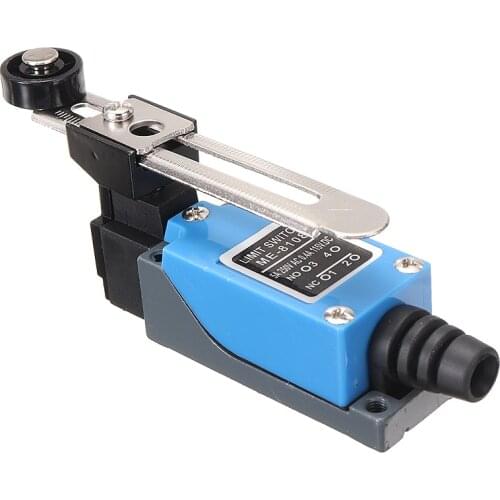 1pc Electrical Control Switches CNC Limit Momentary Switch Actuator Type Rotary Adjustable Lever Arm With Roller