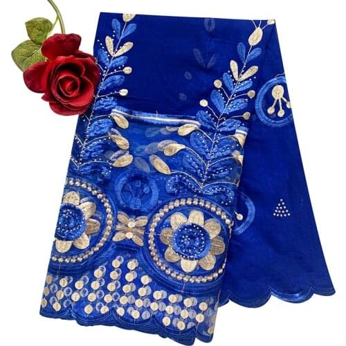 2020 New African Women Scarf 200*100cm Economic Cotton Splicing Net Embroidery Women Scarf for Shawls BH328