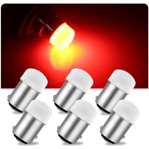 KEIN 6PCS P21W BulB 1157 BAY15D 1156 BA15S Car Led Light S25 P21/5W Led Bulb R5W R10W Vehicle Turn Signal Brake Stop Backup Lamp