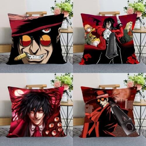 Nice Hellsing Anime Pillowcase Wedding Decorative Pillow Cover New Arrival Custom Gift (One Sides) Printed Pillow Cases 0511