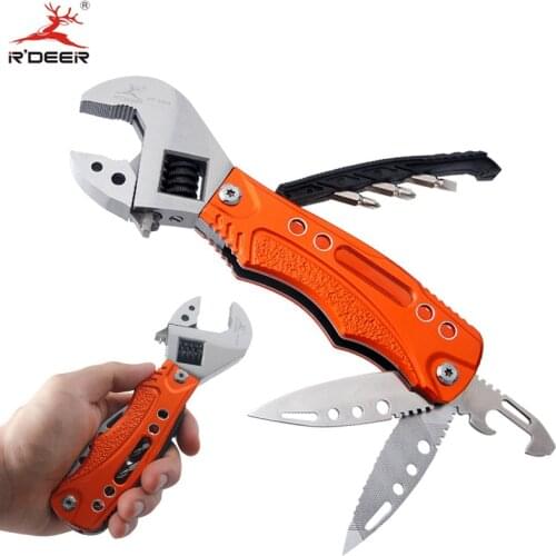 Multi Tool Knife Survival Knife Wrench Portable Outdoor Folding Pocket With Screwdriver Saw File Outdoor Tools
