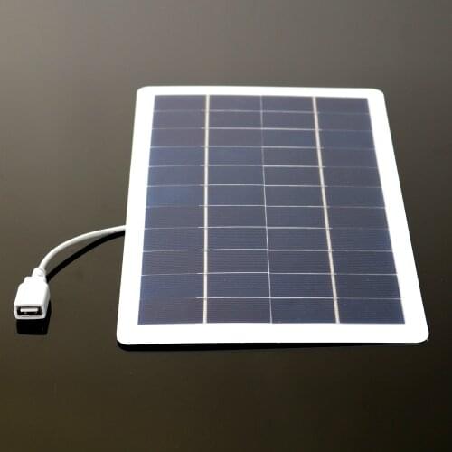 Power Bank DC Solar Panels 7.5 W 5 V USB 1500mA max Micro Output Battery Charger Voltage Regulator Outdoor Solar Cell Charge