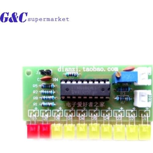 Electronic DIY Kit LM3915 Audio Level Indicator Production Suite DC 9V-12V Audio Indicator Suite diy electronics