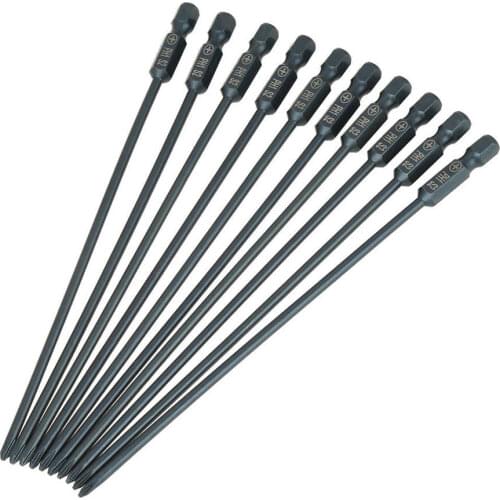 PH1 Steel Screwdriver Bit Set PH1 Hex Shank 150mm Screwdriver Bit Electric Drill Manual Electric Screwdriver for