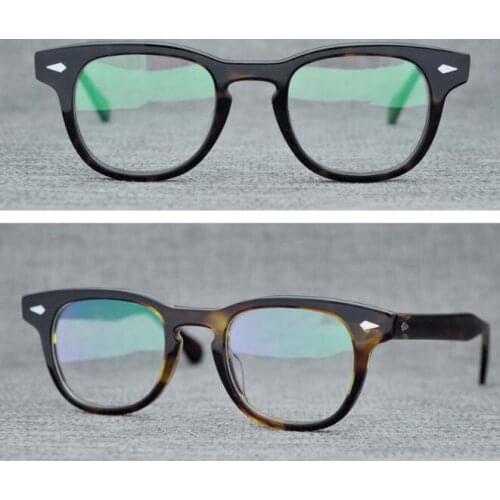 LKK Acetate Optical clear glasses Frame Men women eyeglasses fake frame spectacles decorative Myopia Clear lens Optical