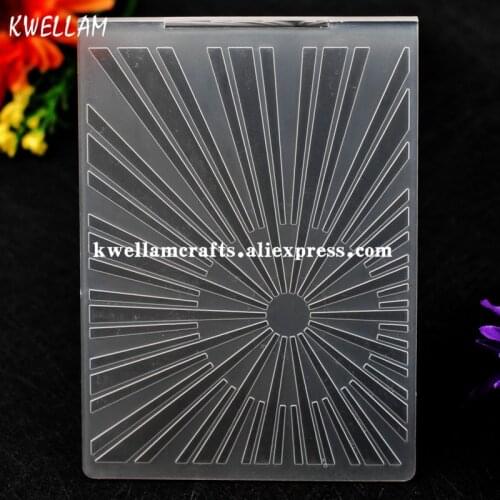 Sunshine Light Plastic Embossing Folder For Scrapbook DIY Album Card Tool Plastic Template 10.6x14.5cm KW7073113