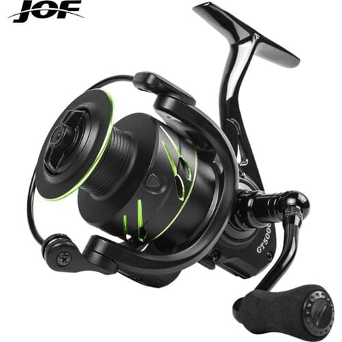 JOF All Metal Fishing Reel 5.0:1 Max Drag 10kg 2000-7000series Spinning Reel for Bass Saltwater Fishing Carp Reel Fishing
