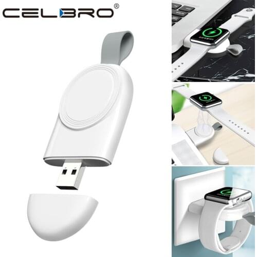Portable USB Charger for Apple Watch 5 4 6 Fast Charging Dock Station Adapter Magnetic Wireless Charger for iWatch 5 4 3 2 1 SE