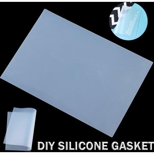 1pc Clear Silicone Mat Resin Pad Mirror/matte Effect Double-sided Craft Tool Sticky Plate High Temperature Resistance 206*145mm