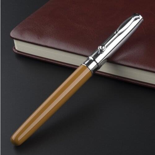 Luxury quality Jinhao Golden arts fringe fashion Business office Medium Nib Rollerball Pen New Writing Supplies office