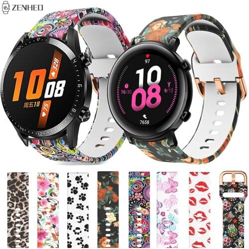 20mm/22mm Silicone Band Strap For Huawei Watch GT/GT2 42mm 46mm Replacement Watchband For Huawei Honor Magic Watch 2 42mm 46mm
