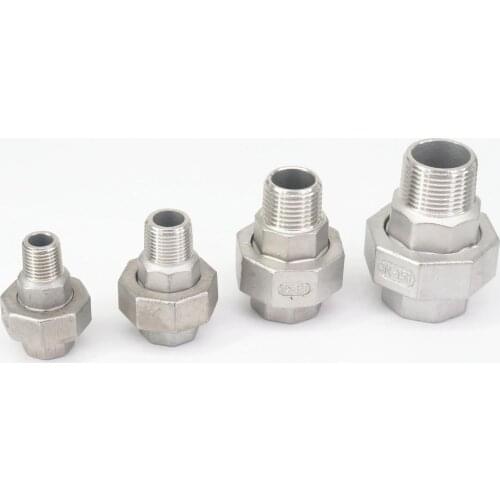 1/4" 3/8" 1/2" 3/4" 1" 1-1/4" 1-1/2" 2" BSP Female To Male 304 Stainless Socket Union Pipe Fitting Connector