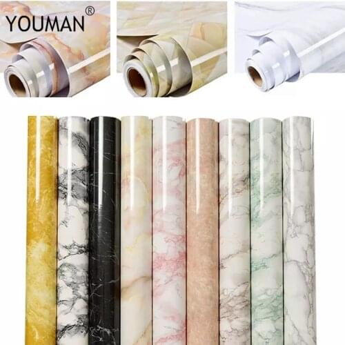 Modern 3D self Adhesive Wallpaper Desktop Waterproof Marble Wallpaper Vinyl Self Adhesive Wall Paper Solid Color Home Decoration