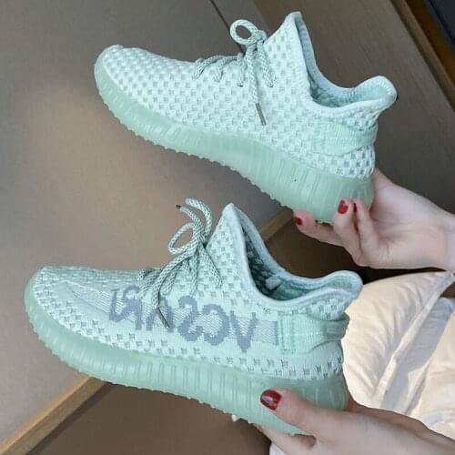 Women sneakers 2020 new casual shoes mesh Athletic shoes Running shoes for women green pink black grey lace up summer autumn