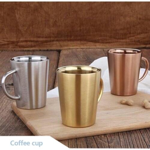 1Pcs New-Double Coffee Cup Beer Cup Latte Mocha Bubble Cup Creative Water Cup Insulation Anti-scalding Household Products