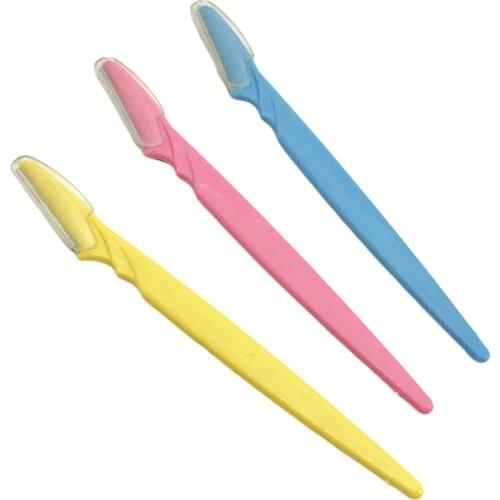 Eyebrow Shaping Knife 3 Pcs Eyebrow Razor Professional Facial Hair Remover Portable Eye Brow Shaping Tool