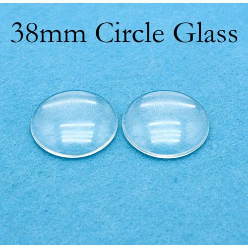 38mm (1.5 inch) Clear Glass Cabochons, 1 1/2 Inch Clear Glass Circles, Clear Round Glass Cover