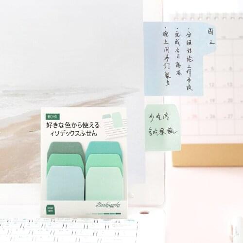 6 pcs/Lot Mini color sticky note Adhesive Memo pad Message note Bookmark Office agenda sticker School supplies Stationery EM662