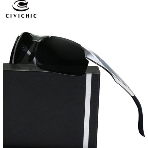 CIVICHIC Ultralight Style Men Polarized Sunglasses Alloy Polariscope Driving Glasses Hipster Gafas Outdoor Oculos De Sol E169