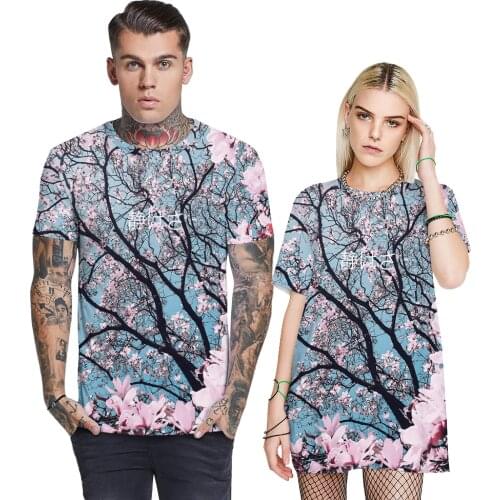 2020 New Summer Style Mens T-Shirt Colorful Floral 3D Print Women/Men T Shirt Hip Hop Casual Tees Tops