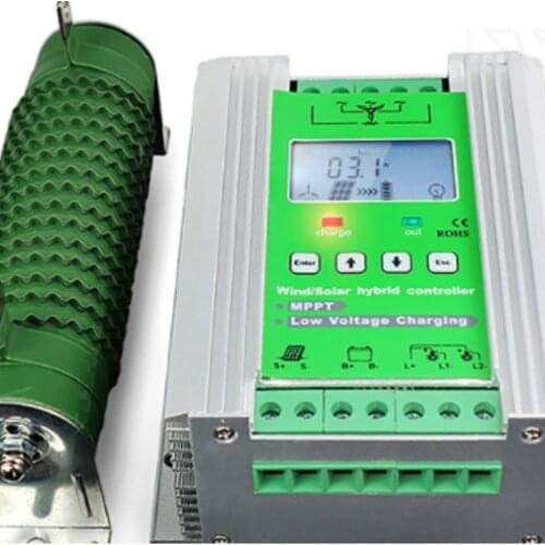 Boost Charge Wind 800W+PV 600W 24V MPPT Hybrid Solar Controller