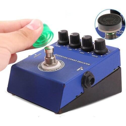 3pcs Electric Guitar Effect Pedal Foot Head Nail Cap Switch Knob Protection Cap for Guitar Parts Accessories