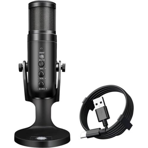 RGB USB Condenser Microphone For Pc Ps4 Ps5 And Mac Colorful Dynamic Lights Studio Recording Vocals Voice Over Youtube Microphon