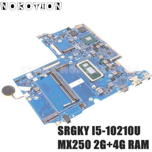 NOKOTION For Lenovo AIR 15 2019 IdeaPad S540 S540-15IWL Laptop Motherboard SRGKY I5-10210U MX250 2G NB8606_MB_V4 FRU 5B20S43000