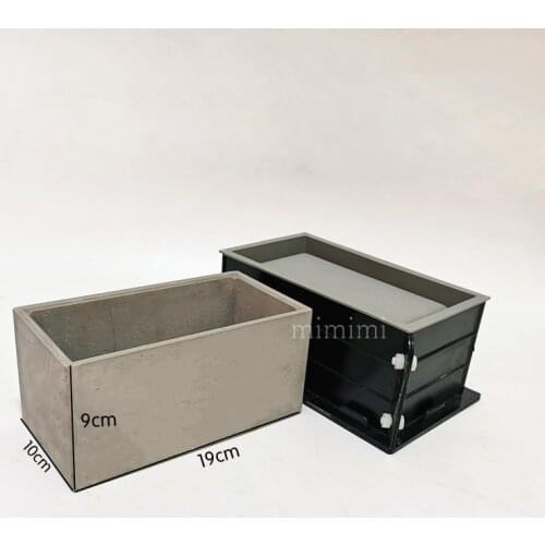 New Rectangular Concrete Silicone Mold Double-layer Design Cement Flower Pot Mold Succulents Gardening Planting