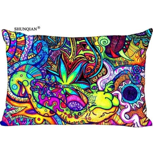 New Hot Abstract Pattern Pillow Case Custom Wedding Pillowcase Cover Cases Gift Zippered Rectangle Pillow Case