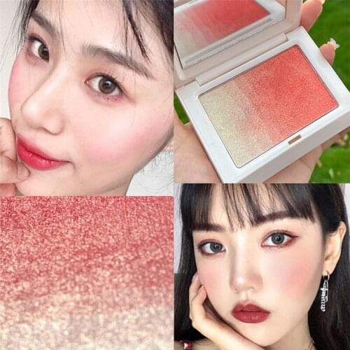 Face Blush Palette Mineral Blush Powder Natural Pink Cheek Waterproof Long Lasting Gradient Color Blushes Maquiagem