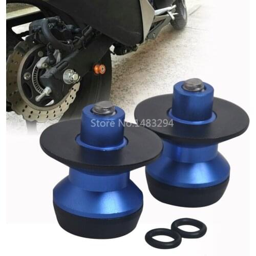 Swingarm Stand Pivot Spools Sliders Auxiliary Lifting Screws Kit Universal Fit 10MM Thread Bolt For Kawasaki For Suzuki Models