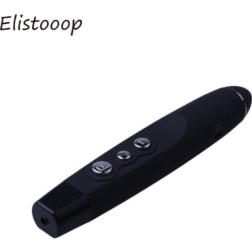 USB PPT Pen Remote Power Point Presentation Laser Flip RF Remote Control Wireless USB Electronic Pointer for Desktop Laptop