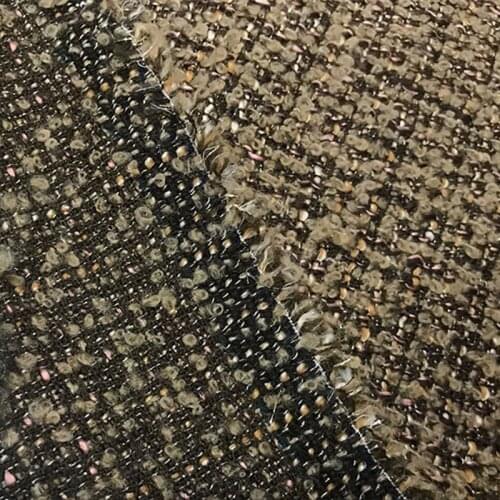 Wool Tweed Fabric for Coat Suit Fashion Cloth by Meter Good Drape Sewing Material Not Easy to Fade No Ball Home Textile