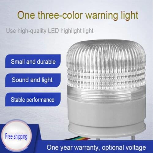 Three Colours Strobe Signal Warning light LTA5002TJ 12V 24V Indicator Light LED Lamp Small Flashing Light Security Alarm Buzzer