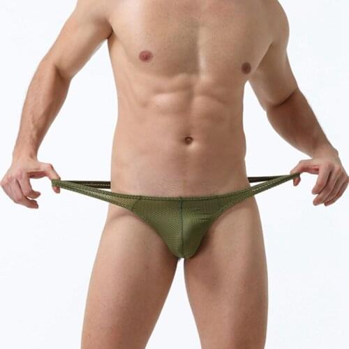 Sexy Men Briefs Tanga Thongs Mini Bikini Thongs G string Underwear Gay Penis Pouch Jockstrap ropa interior hombre Breathable